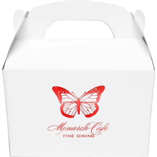 Magnificent Monarch Butterfly Gable Favor Boxes